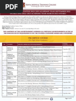 KMTC September 2022 and March 2023 Training Opportunities