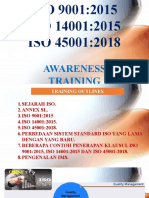 ISO 9001 14001 45001 Awareness Training 2020