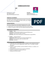 Curriculum Vitae