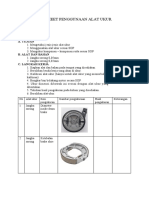 Job Sheet Penggunaan Alat Ukur