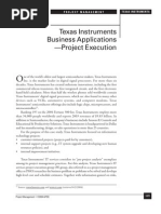 Organization Structure Texas Instruments