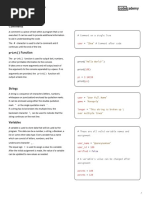 Syntax Cheatsheet