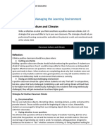 Learning Environment Plan - Lexi Liu