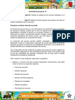 Evidencia 1 Informe Presentar Informe Final de Recorrido