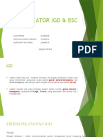 Indikator Igd & BSC Tugas Dr. Grace Pdca