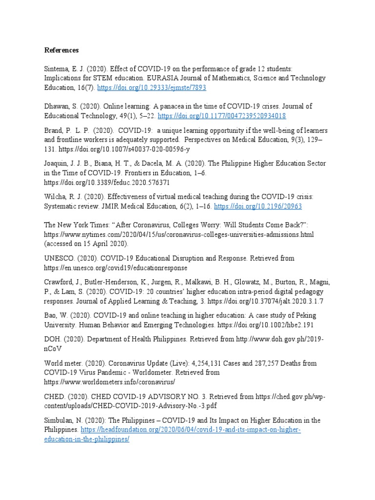 My References PDF Educational Technology Science, Technology