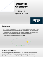 Unit 1E Equation of Locus