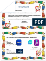 Pago mensualidad diciembre colegio