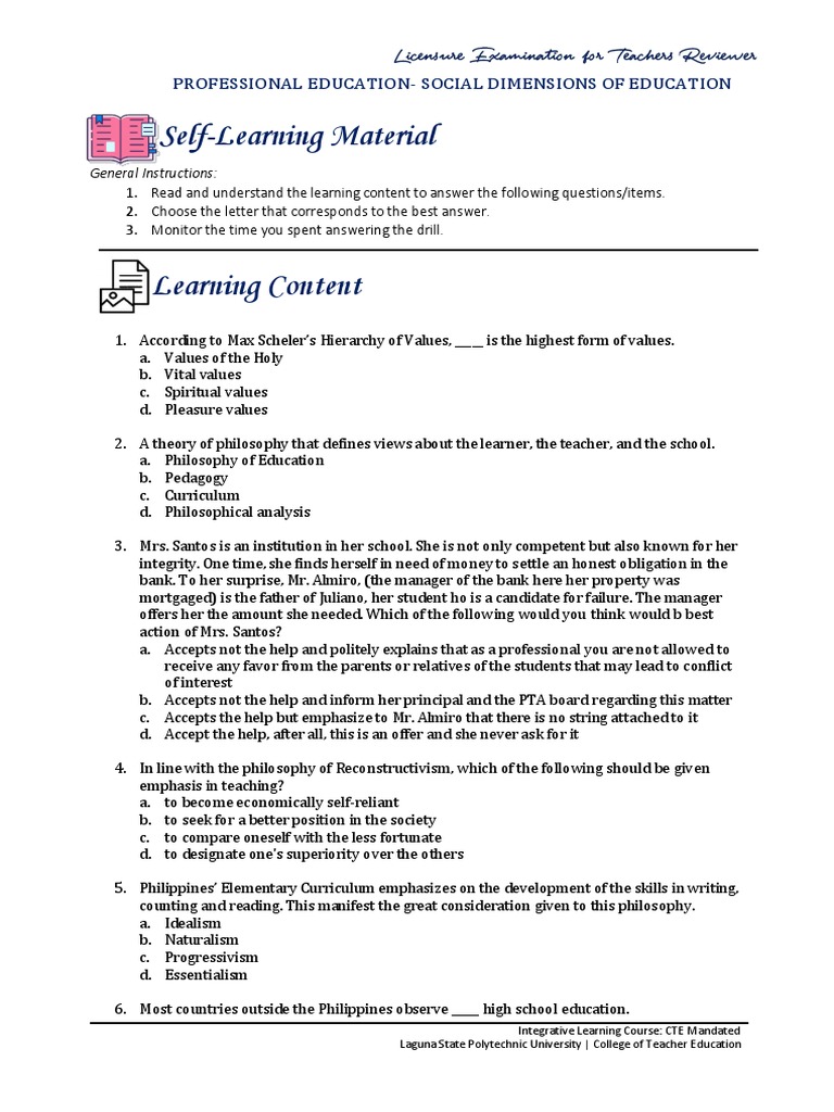 Social Dimensions in Education Review | PDF | Teachers | Learning