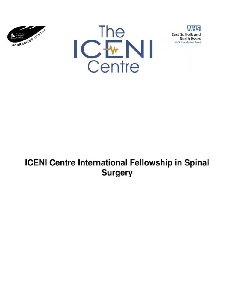 Spinal Fellowship 2022 For ICENI PDF Orthopedic Surgery Hospital