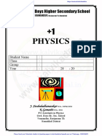 Government Boys Higher Secondary School Physics Notes