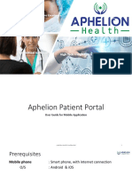 User Manual - Aphelion Health Portal