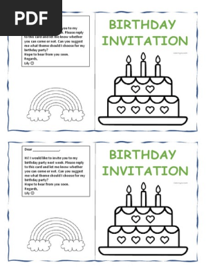 BIRTHDAY INVITATION