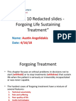 Lecture 10 Redacted Slides - Forgoing Life Sustaining Treatment