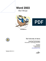 Mail Merge 2003