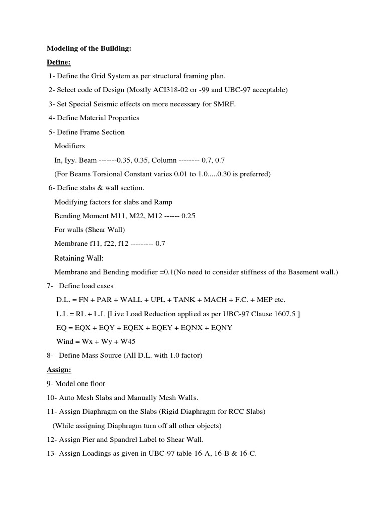 Building Structural Modeling and Analysis Guide | PDF | Beam (Structure ...