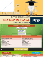 SMA & MA Qur'an Al-Ihsan Struktur Kepengurusan Divisi Kediknasan