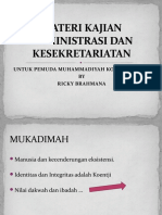 MATERI KAJIAN ADMINISTRASI DAN KESEKRETARIATAN - Ricky