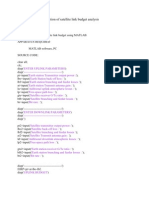 Satellite Link Budget Analysis Matlab Code