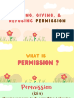 Asking, Giving, Refusing Permission