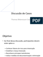 Discussão Casos Intoxicação