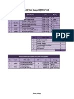 Jadwal Kuliah Semester 5