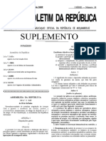 Leis aprovadas pela Assembleia da República de Moçambique em 28 de Setembro de 2009