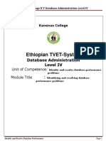 ICT ITS4 10 0811 Identify and Resolve Database Performance Problems