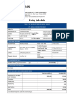 Policy Schedule: Chola Ms Bharat Griha Raksha Policy UIN: IRDAN123RP0014V02202021