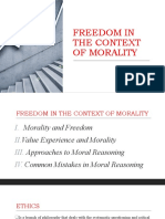 Lesson 3 Morality and Freedom