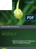 Agri Commodity Reports for the Week (8th - 12th August '11)