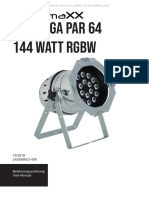 Led Mega Par 64 144 Watt RGBW