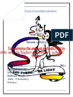 Chemistry Investigatory Poroject