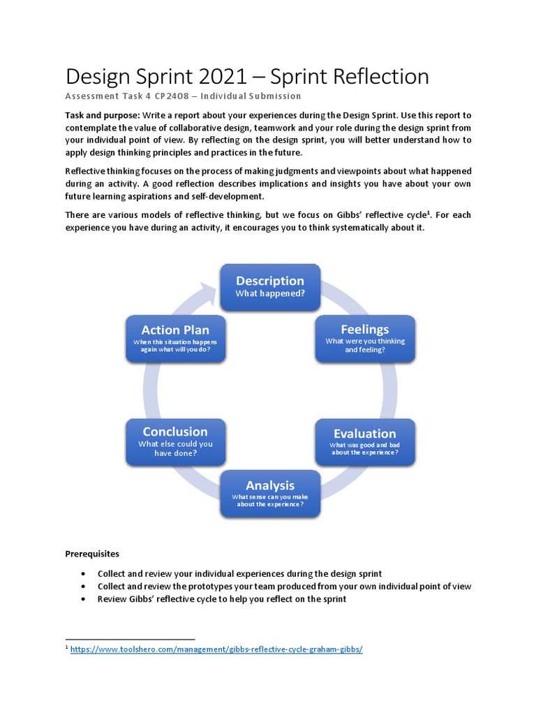 Sprint Reflection | PDF | Design | Thought