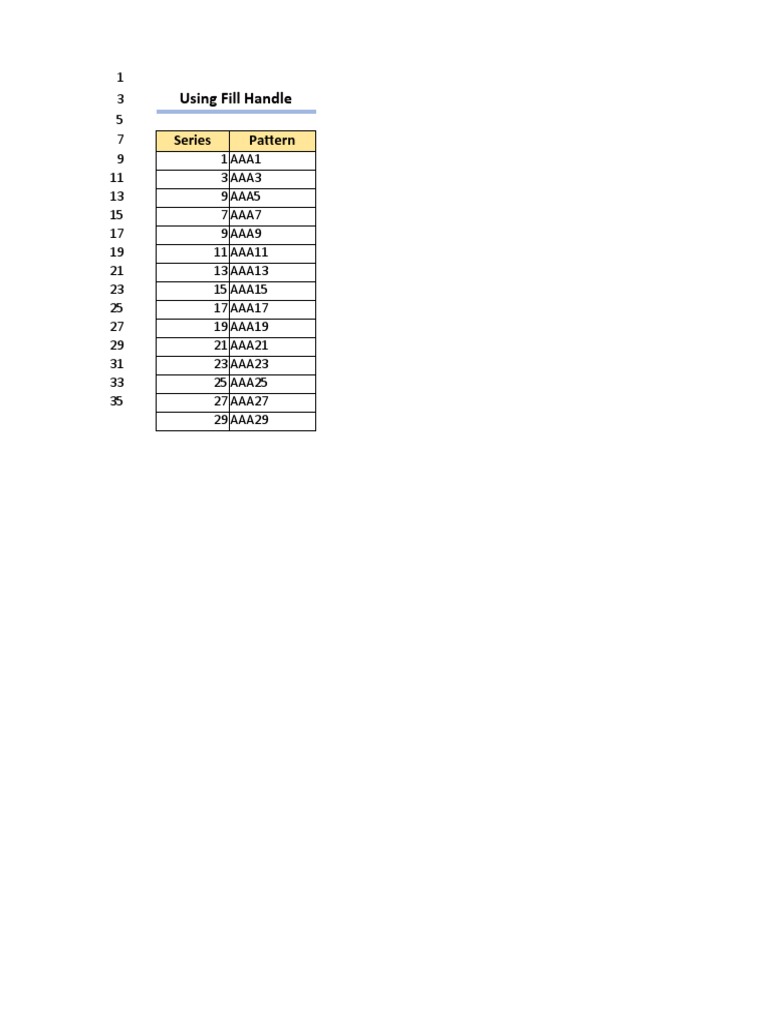 How To Fill Odd Numbers in Excel PDF