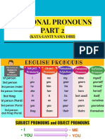 Subject and Object Pronouns