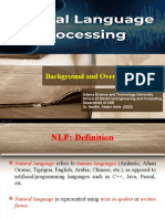 2-Lecture Two - (Back Ground of NLP)