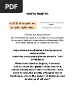 Surya Mantra A Few Tips About Mantras