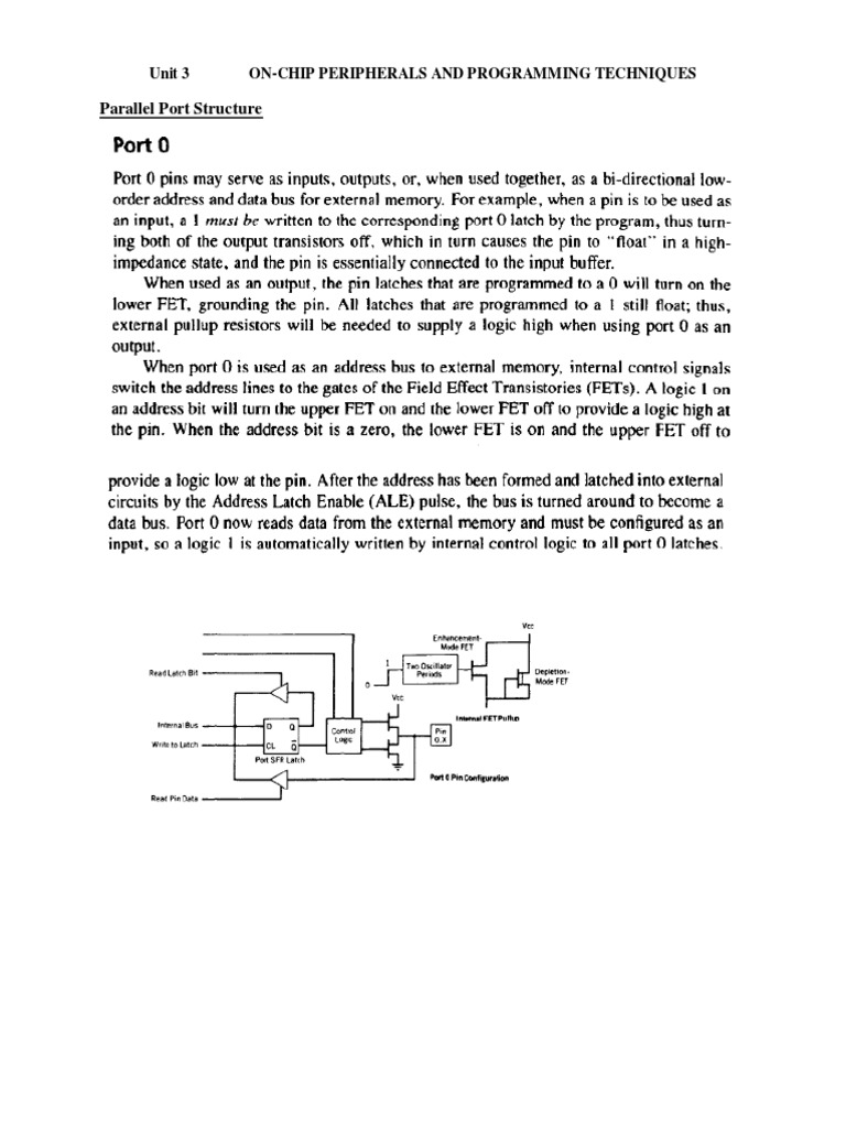 On chip peripherals and programming techniques for the 8051