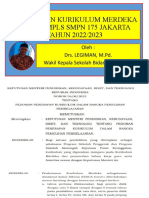 Penjelasan Pelaksanaan Kurikulum Merdeka SMPN 175 Jakarta
