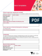 MCH Clinical Supervision Templates