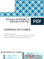 How Social Support and Social Capital Promote Well-Being