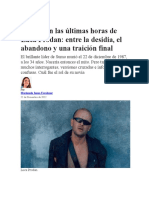 Así Fueron Las Últimas Horas de Luca Prodan