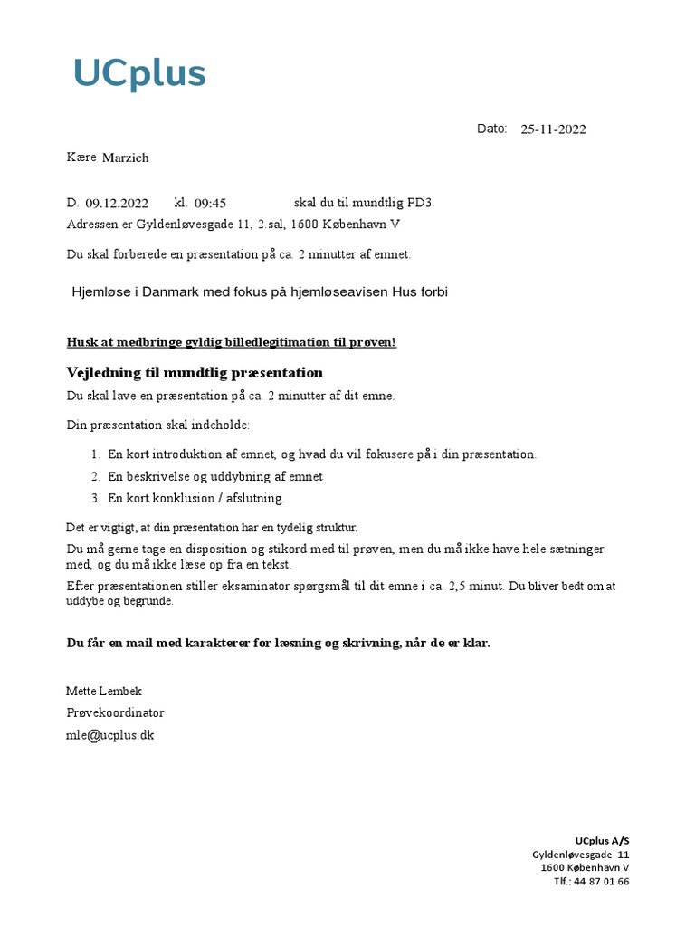 PD3 Tid Og Emne Ny | PDF
