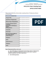 Men's Healing Fund Application Form