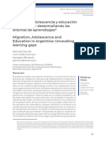 Texto 5. Niñeces y Adolescencias Migrantes y Educación en Argentina