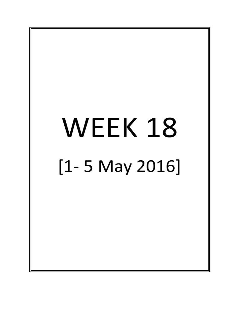 WEEK 18 Lesson Plan English | PDF | Reading Comprehension | Teaching Method