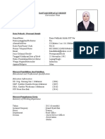 Curriculum Vitae: Daftar Riwayat Hidup