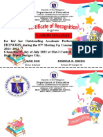 Certificate of Recognition 2022 Long Size 1