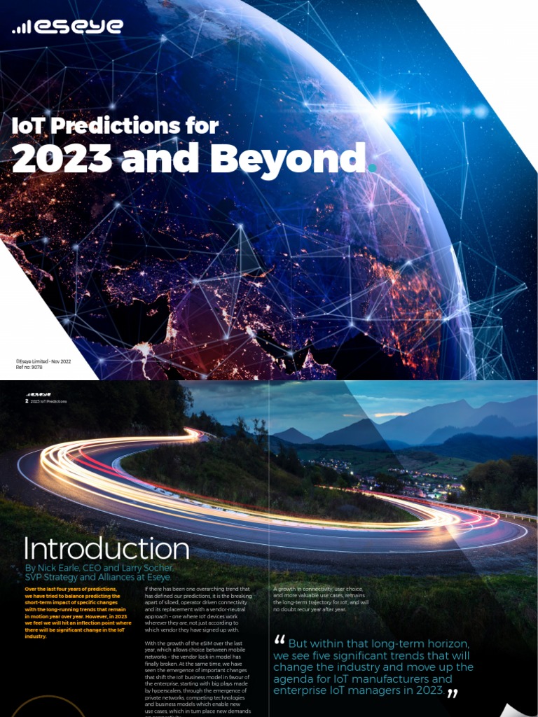 Eseye IoT Predictions 2023 and Beyond Report | PDF | Internet Of Things ...